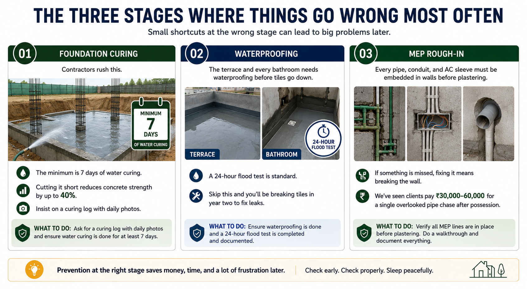 Three Stages Where Things Go Wrong