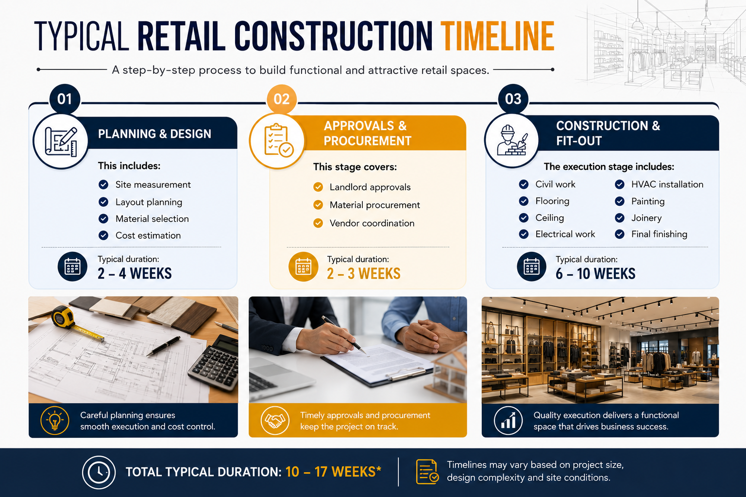 Typical Retail Construction Timeline