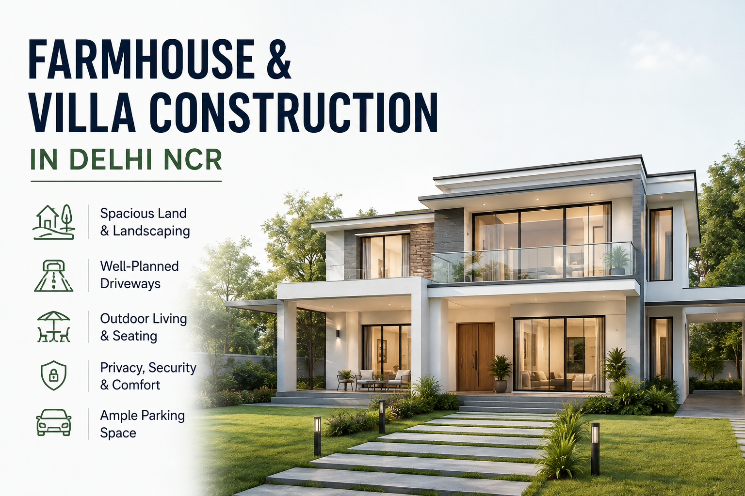Farmhouse and Villa Construction in Delhi NCR