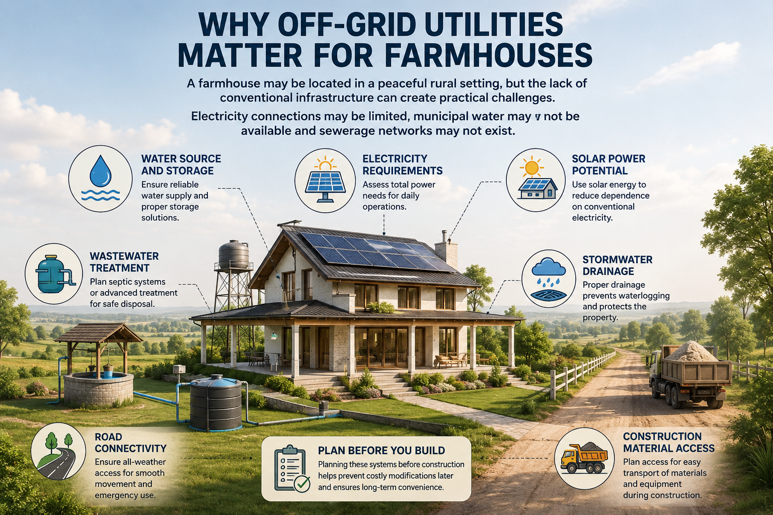 Why Off-Grid Utilities Matter for Farmhouses