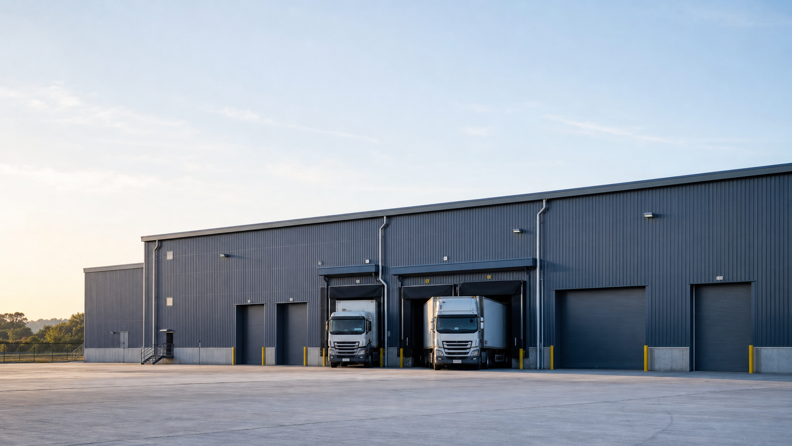 Industrial warehouse building