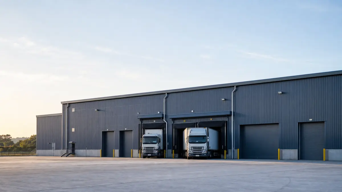 Industrial warehouse building